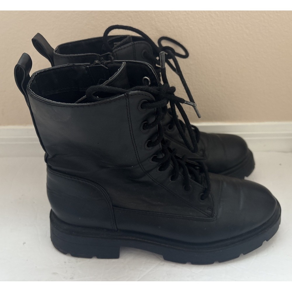 Nobo Wednesday Style Chunky Platform Combat Boots Women's Black Y2K Grunge Sz 9